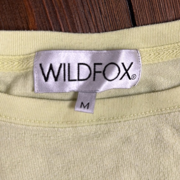 WILDFOX MORE SUN PLEASE Neon Yellow/Green Long Sleeve Top - Picture 4 of 10